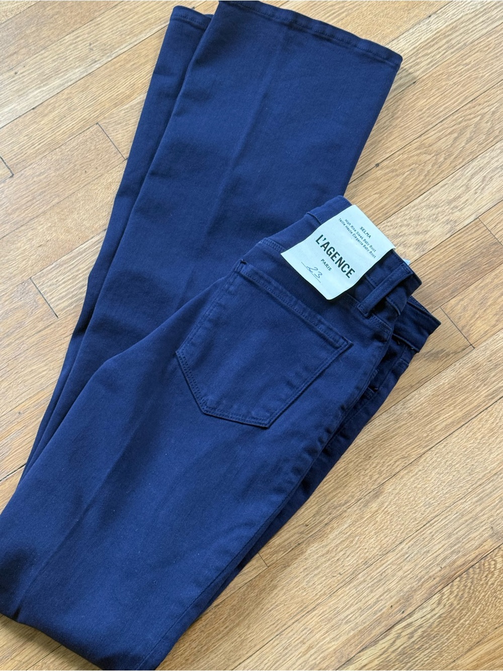 L'Agence Selma High Rise Sleek Baby Boot Cut Midnight Jeans Denim NWT Size 23